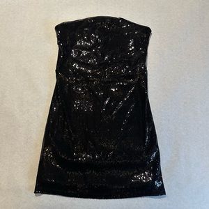 ❤️ BCBGeneration sequin little black dress strapless US S women’s
